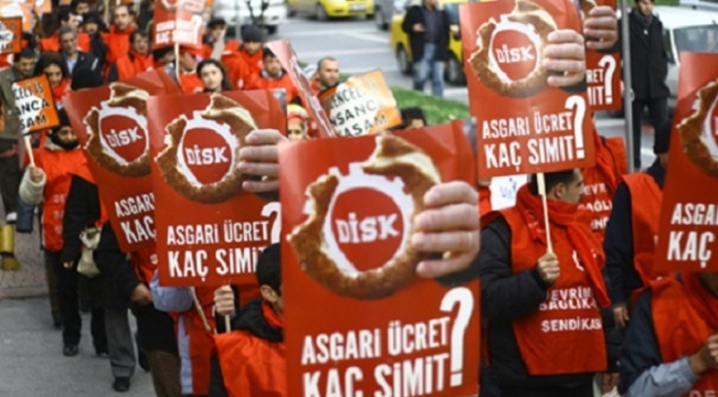 DİSK asgari ücret önerisini açıkladı