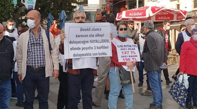 Kapitalist emekliler pahalılığa isyan etti