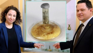 1700 yıllık cam fanustan gerçek zeytinyağı çıktı