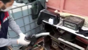 Benzin çalıp istasyon kurdu