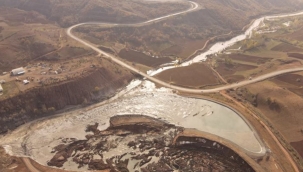 Giresun'daki maden atık havuzu patladı 