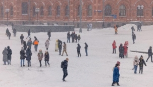 Moskova beyaza büründü