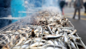 Rize'de 2,5 ton hamsi festivalde 2 saatte bitti