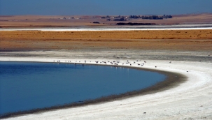 Tuz Gölü kuraklık nedeniyle küçülüyor
