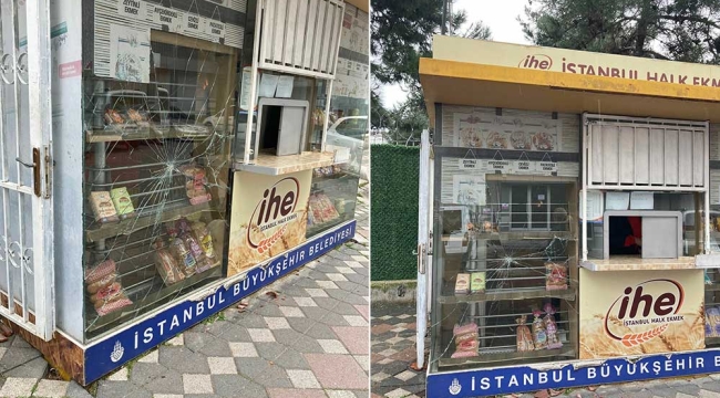 Halk Ekmek büfesine saldıran kişi yakalandı