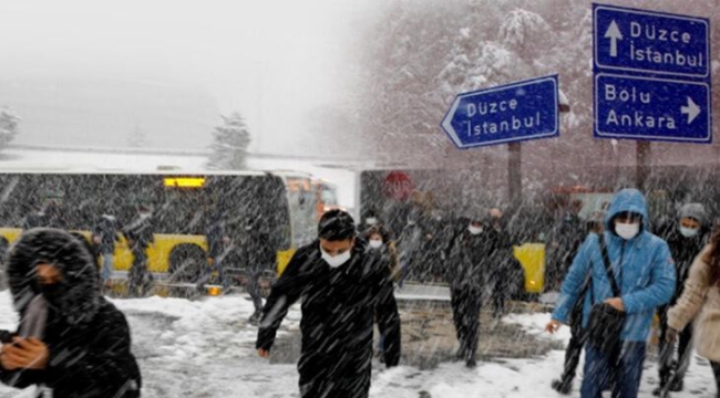 İstanbul'a kar yağışı geri dönüyor