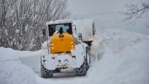Ordu'da kar 2 metreyi geçti