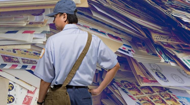Japon postacı 7 bin gönderiyi çöpe attı
