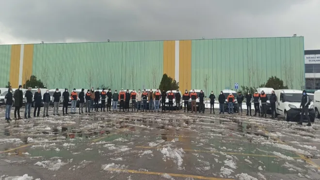 Trendyol kuryelerinden zam protestosu