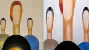 740 bin sterlinlik tabloya göz çizdi