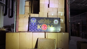 Adana'da 15 milyon kaçak sigara ele geçirildi