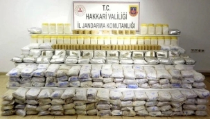 Hakkari'de 250 kilo eroin ele geçirildi