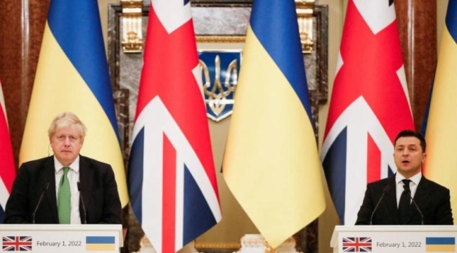  Johnson, Ukrayna'yı ziyaret etti