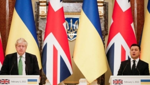  Johnson, Ukrayna'yı ziyaret etti