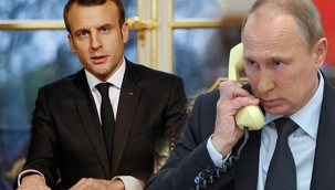 Macron ile Putin arasındaki görüşme başladı