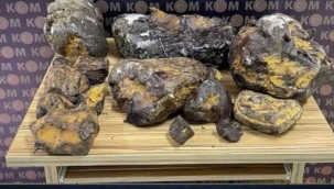 Mersin'de 42 kg kaçak amber ele geçirildi