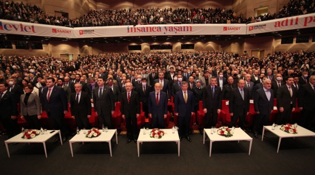 Muhalefet liderleri Erbakan Haftası'nda buluştu