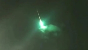 TUA: "Gökteki yeşil cisim bir meteor"