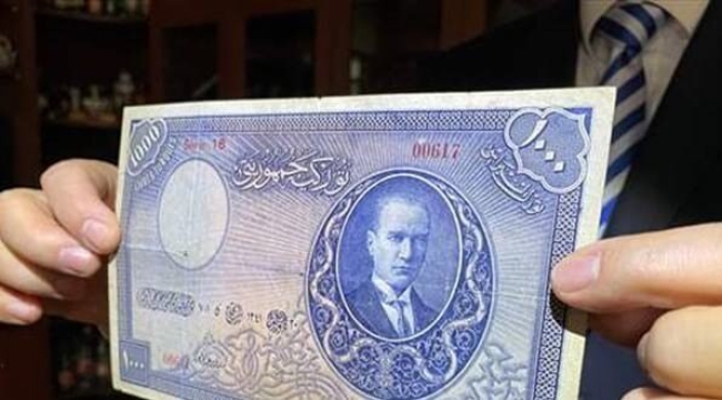 Türkiye'nin "en değerli" banknotu açık artırmada