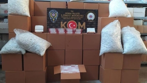 Adana'da 9,4 milyon kaçak makaron ele geçirildi
