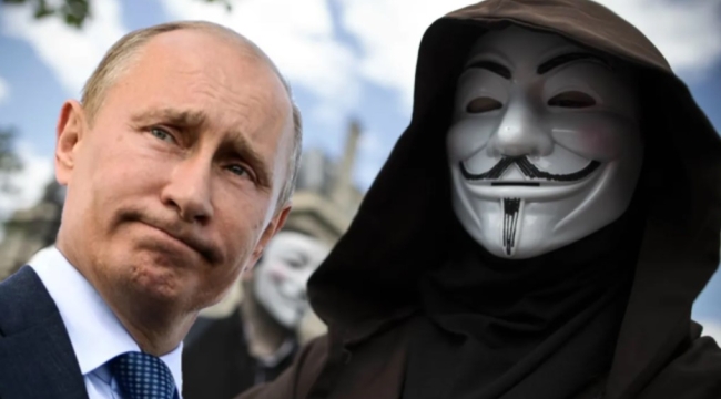 Anonymous'dan Putin'e: "Uyuduğun odadayız"