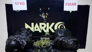 Batman'da 50 kg esrar ele geçirildi
