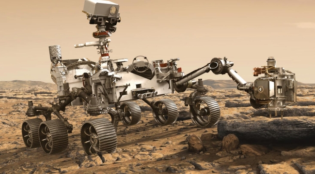 Mars'taki uzay aracının "ayakkabısına taş girdi"