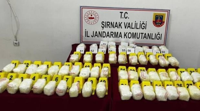 Şırnak'ta uyuşturucu operasyonu