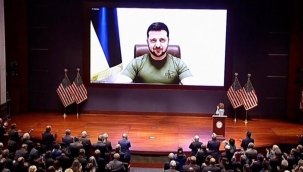 Zelenski, ABD Kongresi'nin toplantısına katıldı