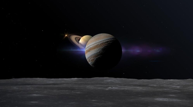 4 gezegen tek çizgide sıralanacak