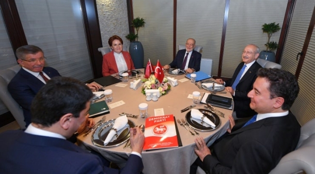 Altılı masa "yeni seçim yasası" için toplanacak