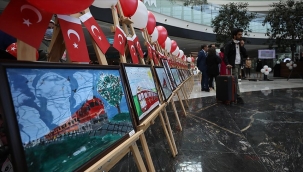 Ankara YHT Garı'nda Çocuk Gözünden Tren sergisi