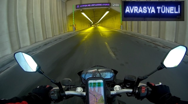 Avrasya Tüneli'nden motosikletler de geçebilecek