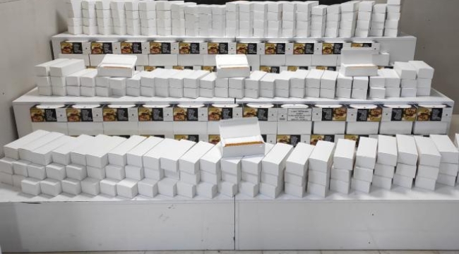 Çorum'da 450 bin sahte bandrollü makaron ele geçirildi