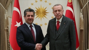 Erdoğan, Mesrur Barzani ile görüştü