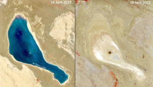 Sava Gölü tamamen kurudu