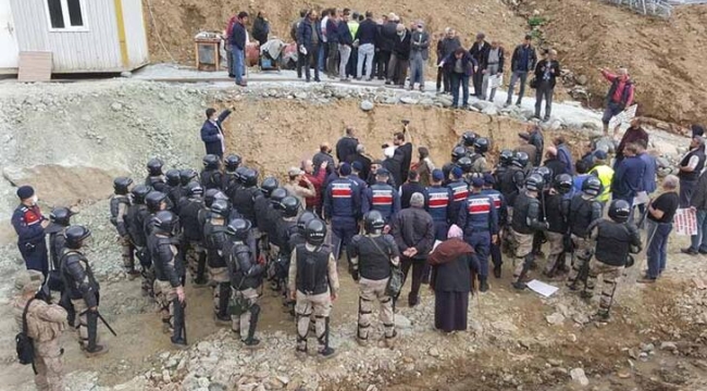 Trabzon'da HES gerginliği yaşandı