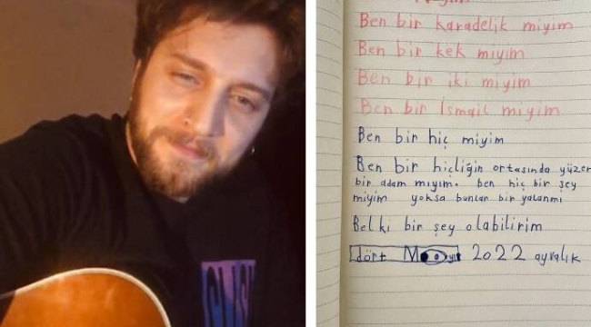 7 yaşındaki çocuğun şiiri Twitter'da gündem oldu