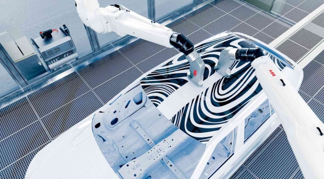 ABB Robotics'ten araba boyayan robot kol