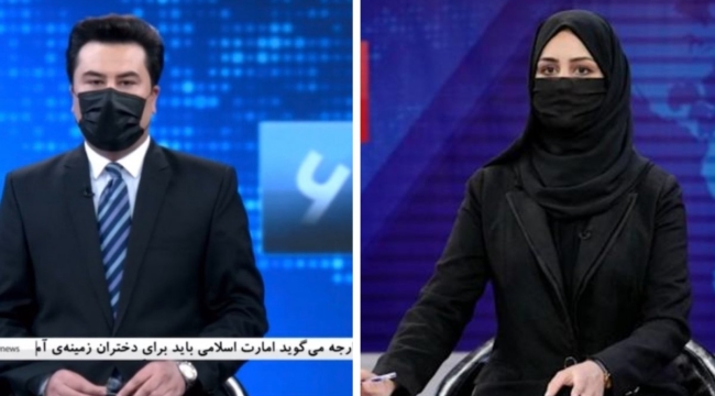 Afganistan'da peçe zorunluluğuna karşı dayanışma