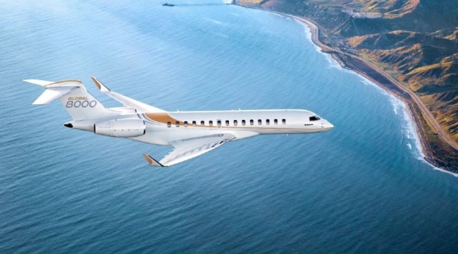 Bombardier'dan en hızlı iş jeti: "Global 8000"