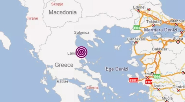 Ege Denizi'nde 4,5 şiddetinde deprem oldu
