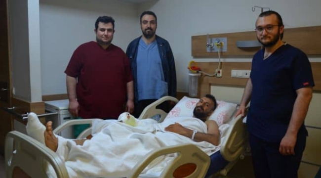 El parmağı kopan işçiye ayak parmağı dikildi
