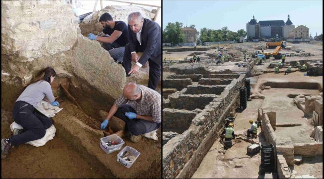 Haydarpaşa Garı'ndaki kazıda anıt mezar bulundu