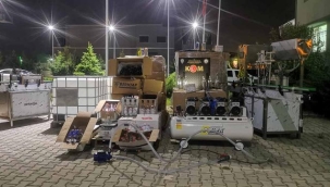 Kocaeli'de 1400 litre etil alkol ele geçirildi