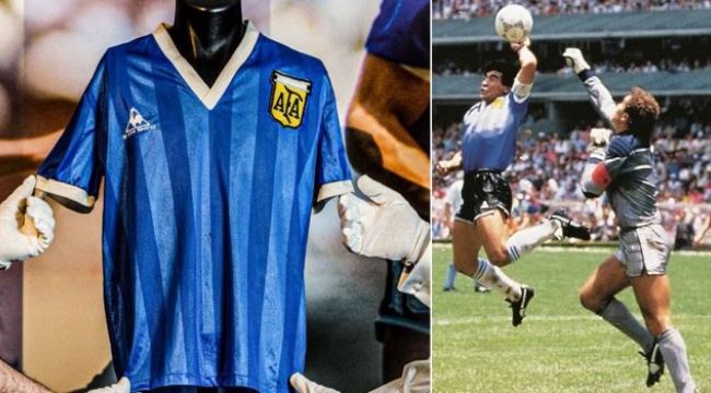 Maradona'nın forması 7,8 milyon pounda satıldı