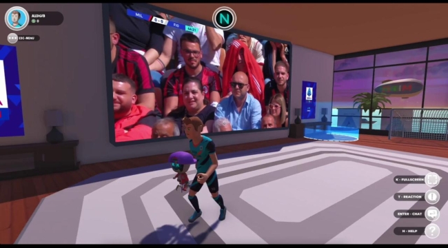 Metaverse'de ilk defa futbol maçı yayınlandı