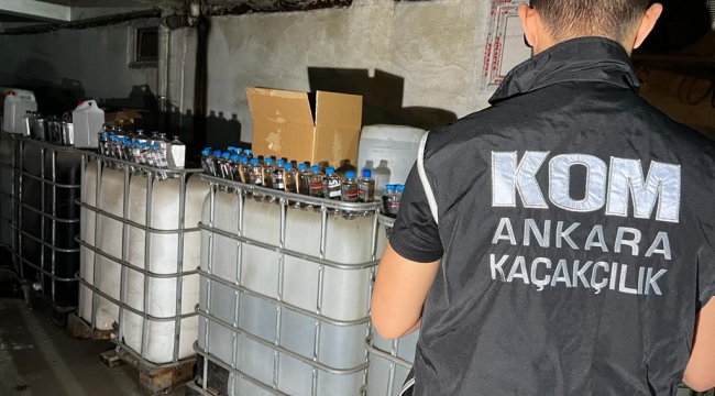 Ankara'da 35 ton etil alkol ele geçirildi