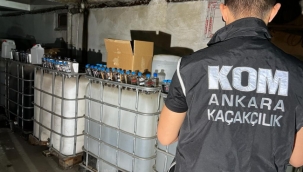 Ankara'da 35 ton etil alkol ele geçirildi