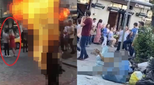 Bir vatandaş, Galata Kulesi önünde kendini yaktı